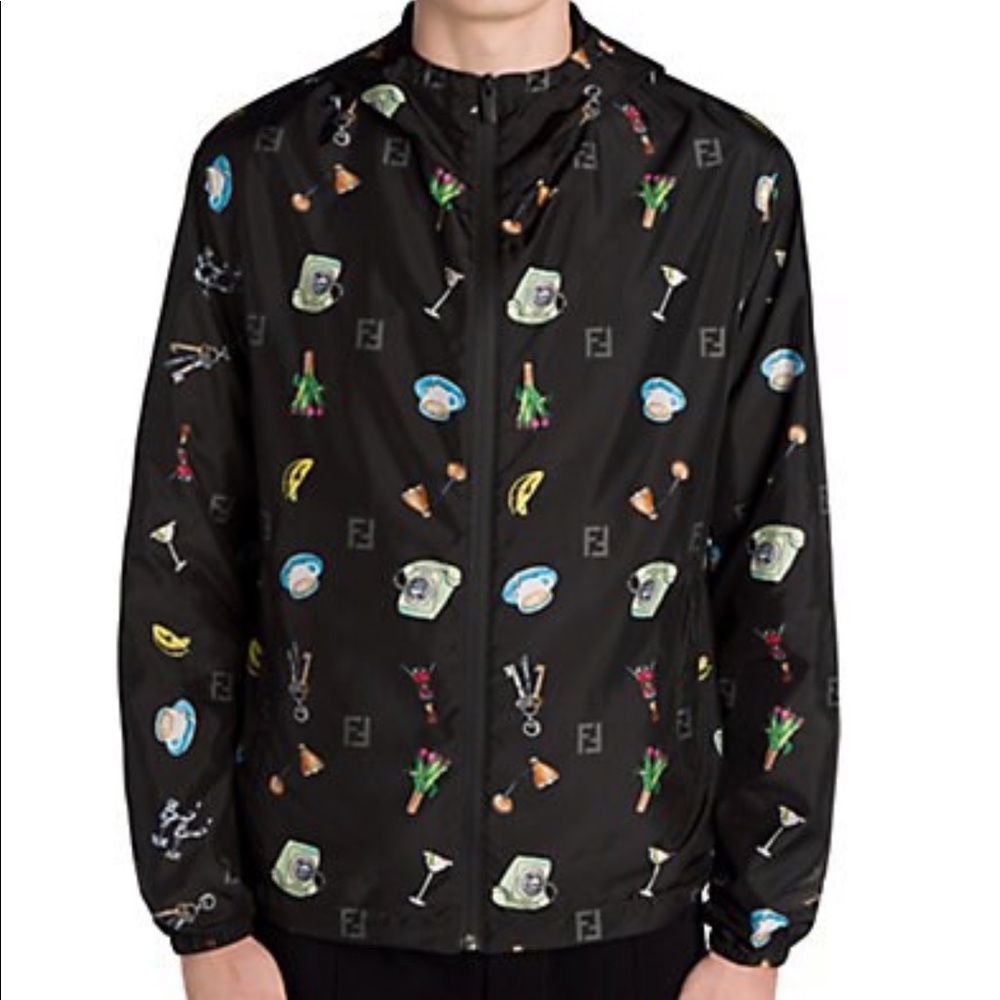 Men’s fendi wind breaker jacket